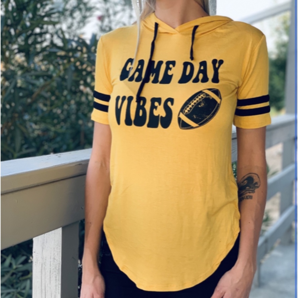 Legging Army Mustard Game Day Vibes Hoodie Top